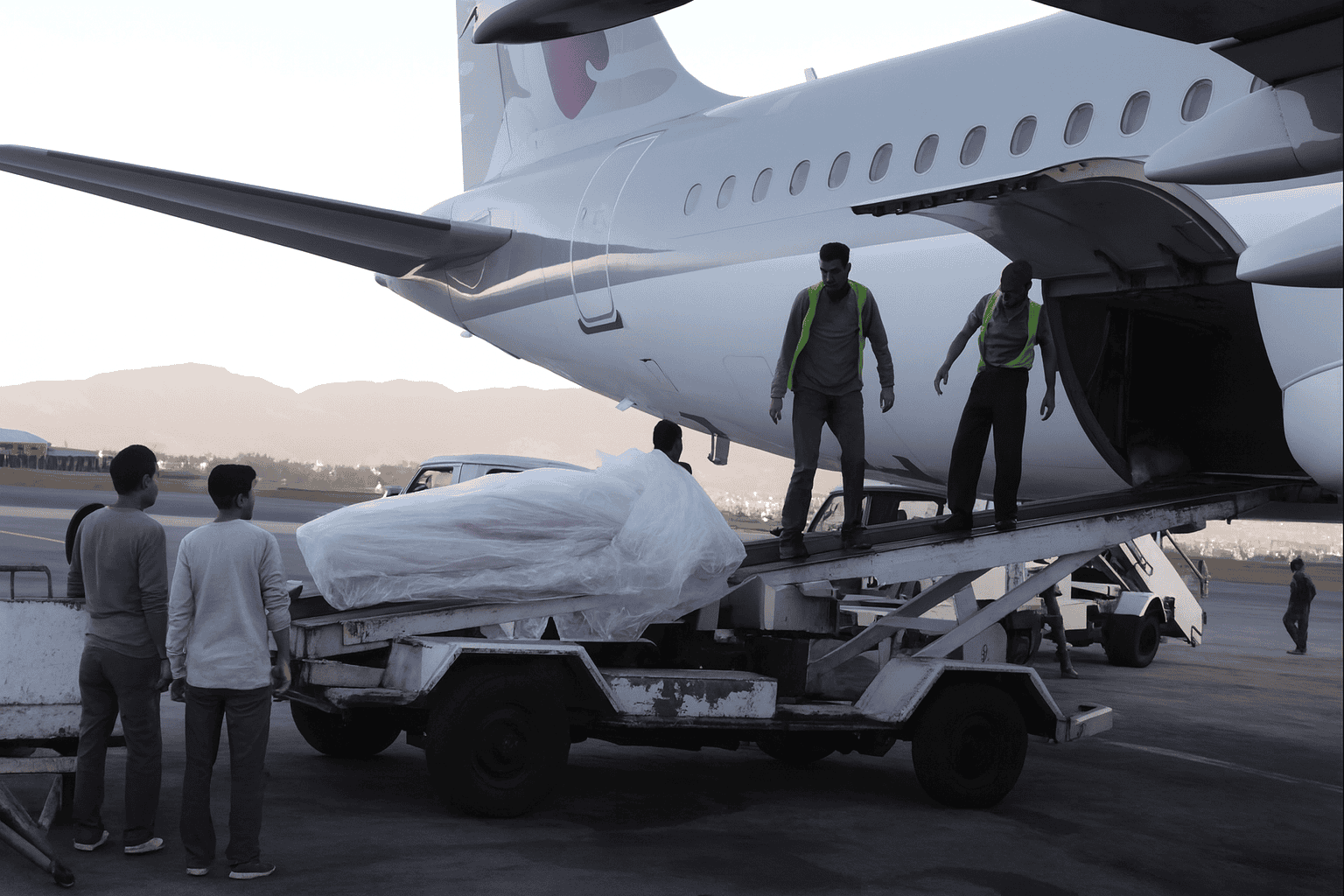 Dead body ambulance transport services by road and air with trained staff and cargo support