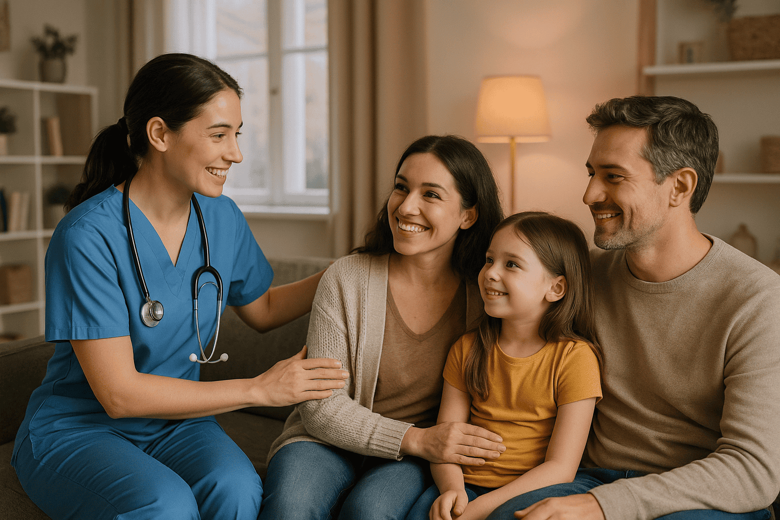 On call nurse providing home care to elderly patient in India