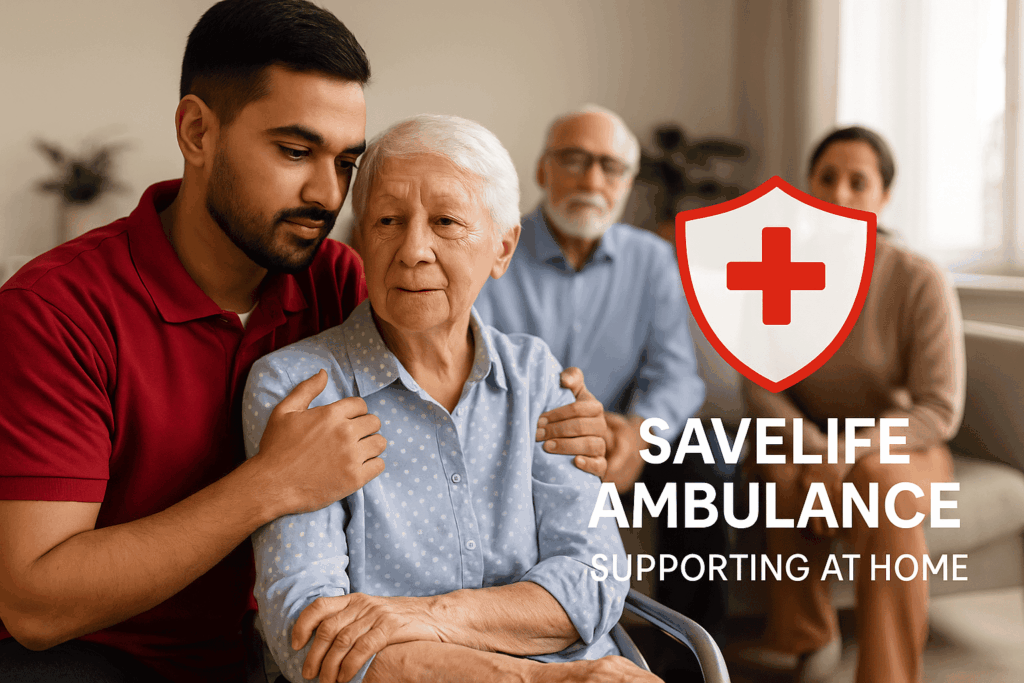 savelife family protect helping elderly and children during medical emergency