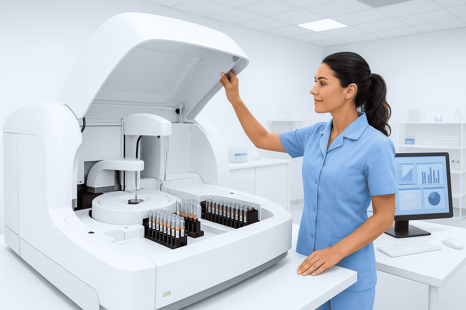 Diagnostic services with home sample collection and testing equipment