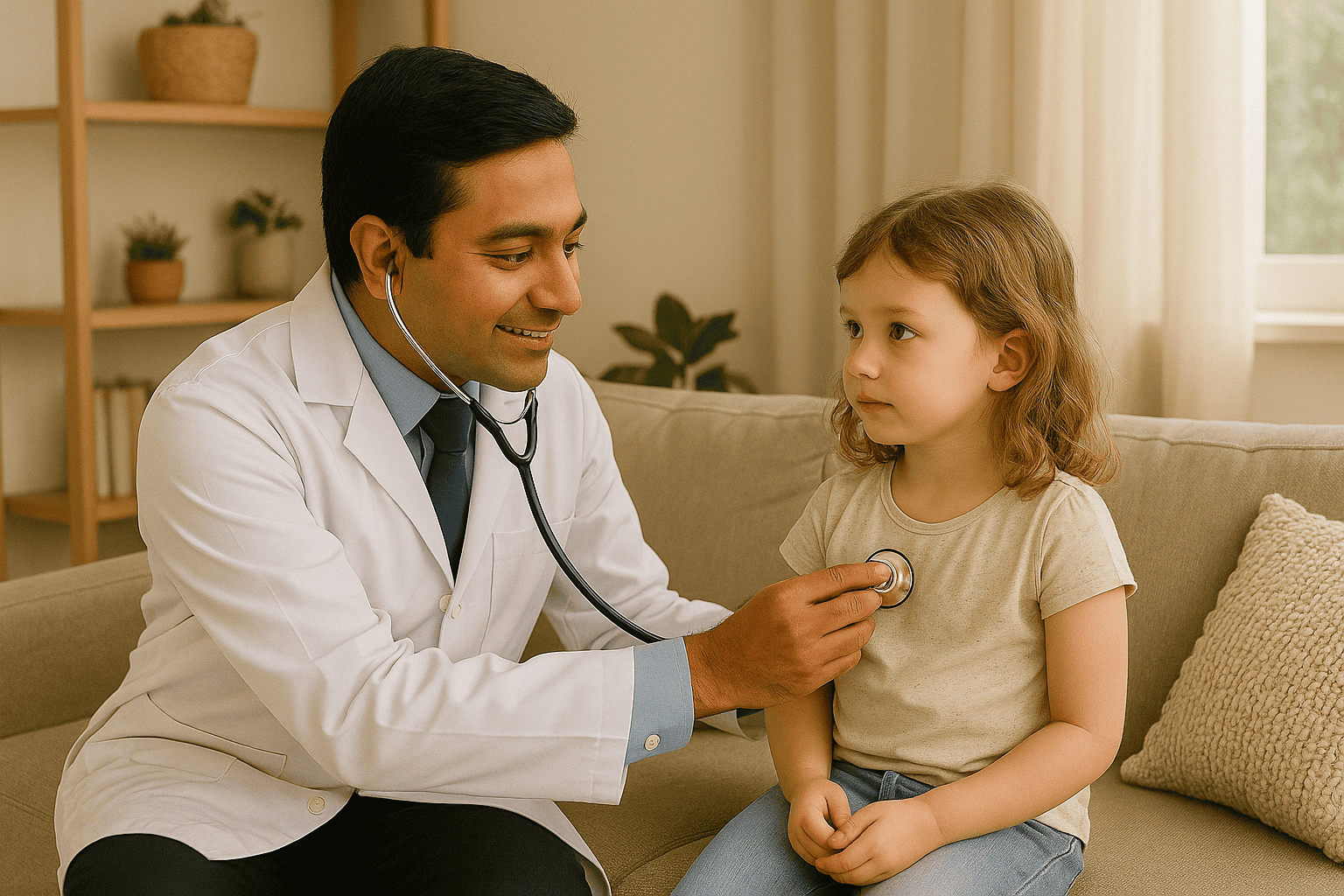 Health care doctor providing medical consultation to patient at clinic